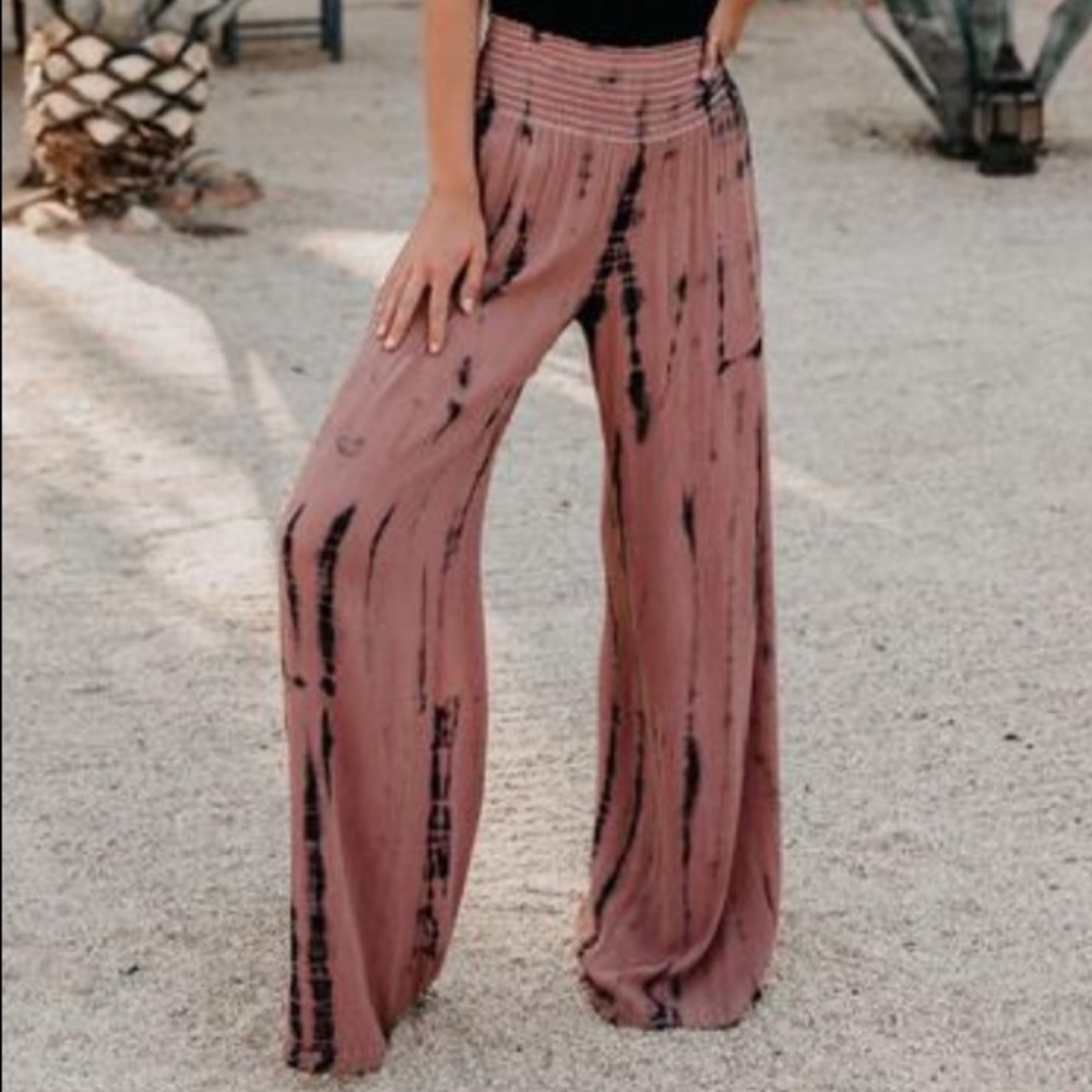 Brand New Never Been Worn Smocked Tie Dye Pants